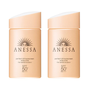 预售！ ANESSA 安热沙 敏感肌系列 粉金瓶防晒霜 SPF50+/PA++++ 60g*2件