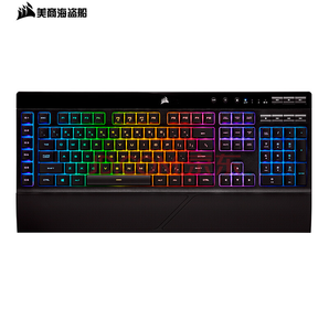 美商海盗船 (USCORSAIR) K57 RGB WIRELESS 键盘 无线连接 游戏键盘 全尺寸 RGB背光 宏编程 黑色