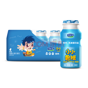 君乐宝（JUNLEBAO）小小鲁班乳酸菌饮料鲜奶发酵（原味）90ml*5瓶*2件 11.04元