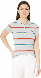 Lacoste S/S Ultra Slim Fit Striped 女款条纹修身Polo衫