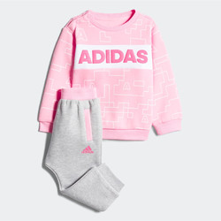 11日0点、双11预告： adidas 阿迪达斯 婴童运动套装 179元包邮（需用券）