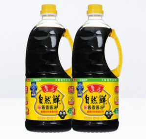 88VIP： 鲁花 自然鲜酱香酱油 1.8L*2瓶