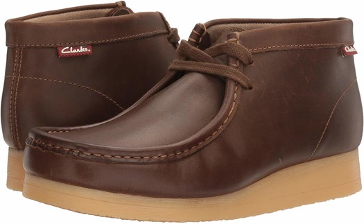 clarksstinsonhichukkaboot男款真皮袋鼠鞋
