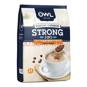 OWL 猫头鹰 三合一冷凝速溶咖啡(特浓) 500g *4件 +凑单品 69元（双重优惠）