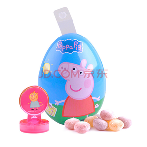 小猪佩奇 Peppa Pig 惊奇蛋 彩蛋玩具 儿童零食果汁软糖 10g/个 图案随机发货
