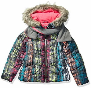 爆料有奖！London Fog 女童冬季外套，带帽子和围巾 prime 含税到手约231.06元