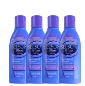 618预售、考拉海购黑卡会员： Selsun Blue 特效去屑止痒洗发水 200ml*4瓶 115.2元包邮包税（需定金20元，16日1点付全款）