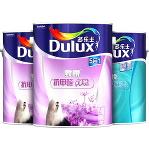 双11预告： Dulux 多乐士 致悦抗甲醛净味五合一乳胶漆套装 18L 699元包邮（0-2点）