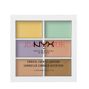 PLUS会员！ NYX Professional Makeup 6色修容遮瑕盘