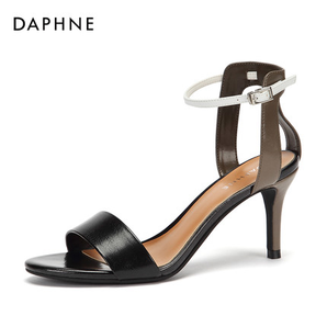 Daphne 达芙妮 夏季一字扣高跟鞋