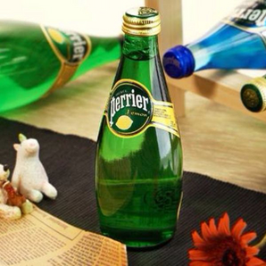 perrier巴黎水法国进口原味玻璃瓶330ml24瓶