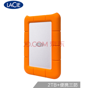 LaCie 2TB USB3.0 移动硬盘 Rugged 2.5英寸 便携三防