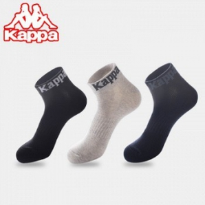 Kappa 卡帕 男士短袜 3双装（买一赠一实得6双） 