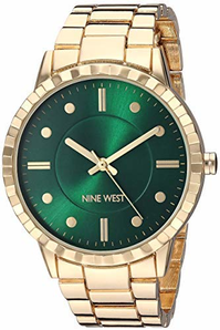 爆料有奖！Nine West 女士金色手镯手表，NW/2312GNGP  prime含税到手约215.26元