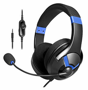 爆料有奖！AmazonBasics – 游戏耳机 标准 蓝色 标准 prime含税到手约102.01元
