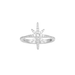 预售！ apm MONACO 女士时尚流星纯银镶晶钻戒指 银色 A15734OX-52