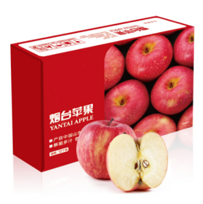 宏辉果蔬 苹果 烟台红富士 12个 约80mm 约2.6kg