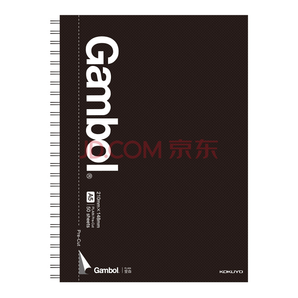 KOKUYO 国誉 WCN-GTN3556 Gambol 双螺旋装订本 A5/50页 4本/包 *5件 67.5元（合13.5元/件）
