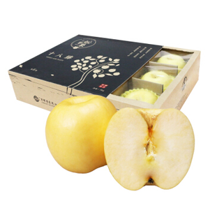京觅 宏辉果蔬 奶油富士苹果 12个 3.5kg 单果230g以上