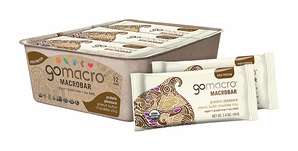 爆料有奖！GoMacro MacroBar,有机素食蛋白棒，花生酱+巧克力片，2.4盎司（12包） prime到手约156.78元
