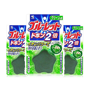 预售0点截止： KOBAYASHI 小林制药 水箱用洁厕块 绿色青草味 120g *3件 36元包邮包税（定金9元，20日付全款）