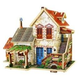 若态 DIY小屋拼装木质小房子 F124法国农庄 