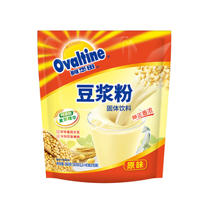 阿华田(Ovaltine)早餐速溶香浓 原味非转基因 速溶豆浆粉360g(内含12小包)