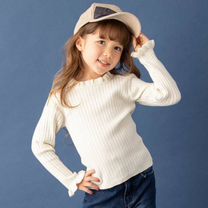 日本超高人气童装品牌！ petit main 儿童日系高领毛衣