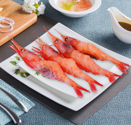 禧美 原装进口 加拿大生食北极甜虾刺身(msc认证)1kg/盒 90-105只