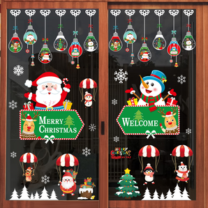 惠索 圣诞节橱窗装饰墙贴 多款可选