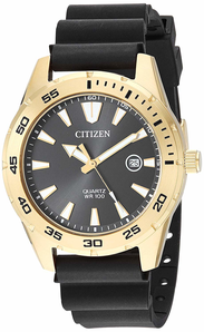 爆料有奖！Citizen 男式不锈钢日本石英聚氨酯表带，黑色，22 休闲手表（型号：BI1043-01E prime到手约385.72元