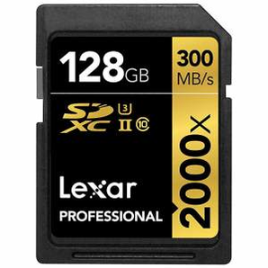 Lexar 雷克沙  Professional 2000x 128GB UHS-II/U3 存储卡 读300MB/s prime到手约722元