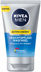 爆料有奖！NIVEA 妮维雅 NIVEA MEN Active Energy, 男士洗面奶, 深层清洁, 2件装 (2 x 100毫升) prime到手约65.1元