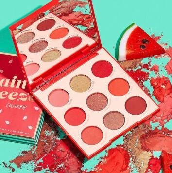 colourpop19夏季新款9色眼影盤mainsqueeze西瓜盤9x1g