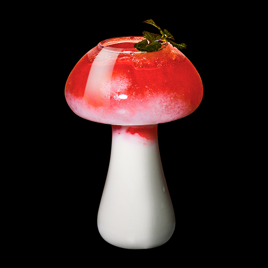 曼薇创意蘑菇玻璃杯250ml95元包邮需用券