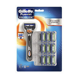 Gillette 吉列 Fusion Proglide 锋隐致顺 FlexBall 手动剃须刀套装（1剃刀+10刀头） 某逊
