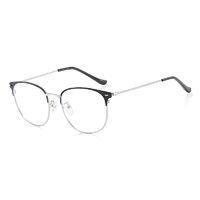 防辐射蓝光眼镜男手机电脑护目平光镜配成品近视镜女复古眼睛框架