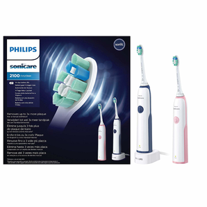 Philips 飞利浦 HX3212/61 充电式声波震动牙刷2支装 到手￥303.41