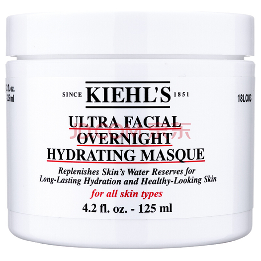 某东plus会员kiehls科颜氏ultrafacial高保湿睡眠面膜125ml
