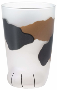 Aderia 石塚硝子 Coconeco创意磨砂牛奶玻璃杯猫爪杯 300ml  到手约￥80