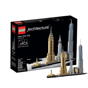12日0点、考拉海购黑卡会员： LEGO 乐高 建筑系列 21028 New York City 纽约城 282.24元包邮包税
