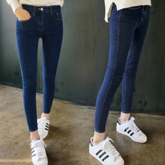 春夏季薄款初中学生牛仔裤女