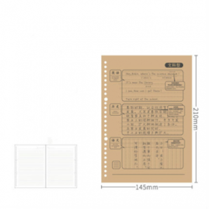 GuangBo 广博 GBH16832 可拆卸活页笔记本替芯 A5/20孔 或 B5/26孔 5.9元包邮（需用券）