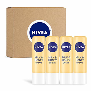 Nivea 妮维雅 牛奶和蜂蜜唇膏（4 件装）  prime到手约69.26元