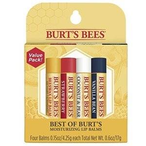 Burt's Bees 100%纯天然滋润护唇膏 4支水果味混合装