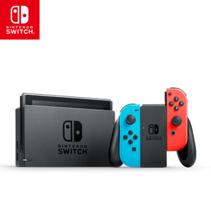 24期免息！Nintendo 任天堂 Switch国行续航加强版 家用游戏机 红蓝主机