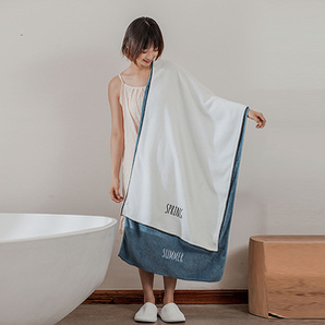 日系刺绣大浴巾