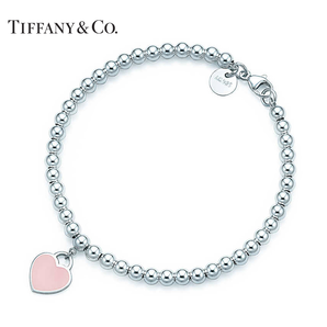 Tiffany&Co Return to Tiffany系列 30978811 粉色心形珠珠手链 899元包邮