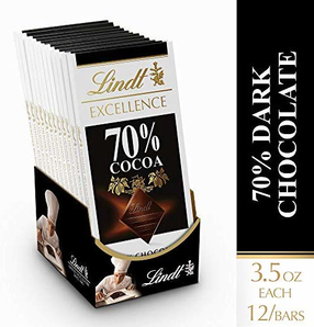 Lindt 瑞士莲 Excellence 黑巧克力 12 支装 到手约￥208.83
