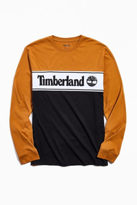 限S码~Timberland Logo Long Sleeve Tee  男士长袖T恤